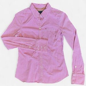 American Eagle Outfitters Y2K Vintage 2000s Button Down Gingham Shirt